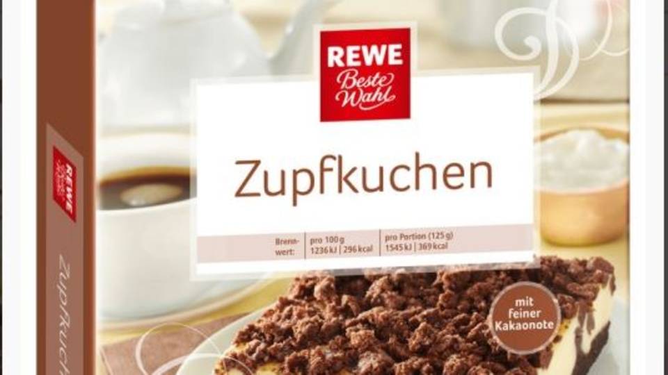  Rewe ruft den Russischen "Beste Wahl Zupfkuchen" aufgrund von Kunststoffteilen zurück